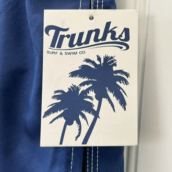 Trunks Surf And Swim Co. Navy Blue Swami Board Shorts NWT Size 2XL - Picture 6 of 10